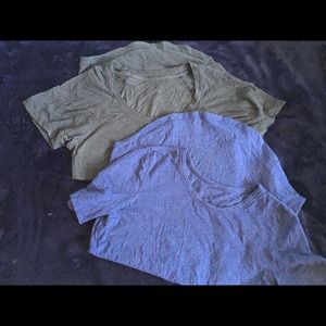 2 lululemon crew neck tops - SMALL